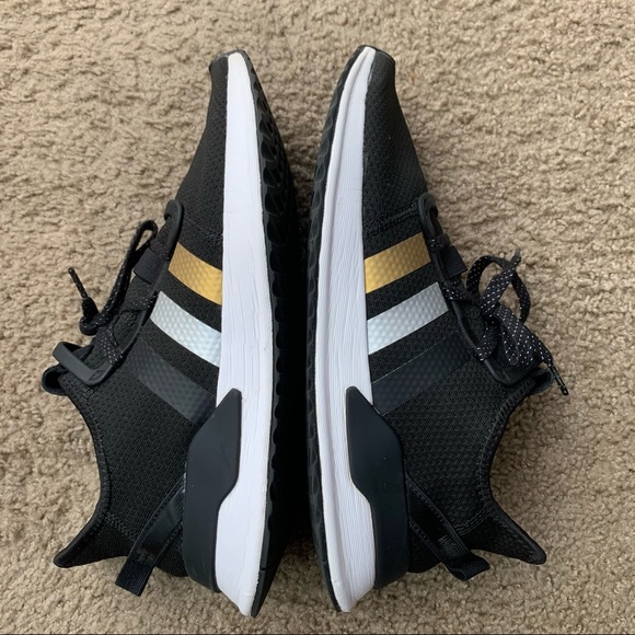 Adidas Originals U Phat Run Size 8.5 mens Color black/Gold/silver Style FW2323 - Picture 3 of 11